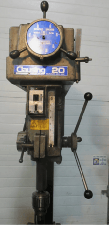 20" Clausing #2274, drill press,vari-speed, 1-1/2 HP, #3 MT, 18" Jacobs ball bearing chuck, 3 phase - Image 4