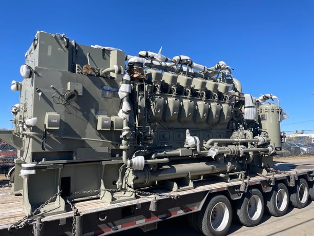 1500 KW Fairbanks-Morse #12-251E ALCO 2400 HP Diesel Engine, w/1-1/2 Megawatt 480 VAC Generator, new/unused - Image 2