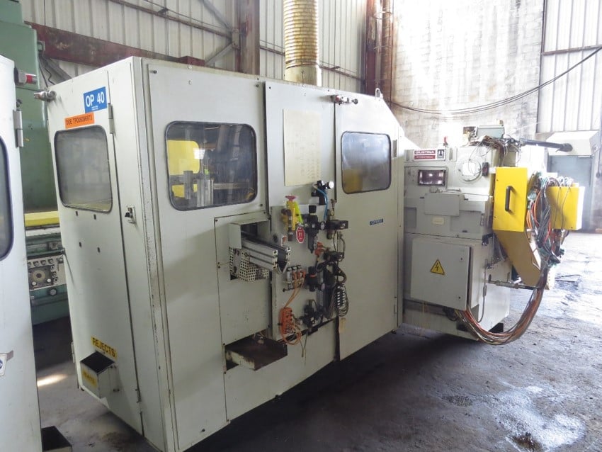 Giustina #R242, double end / disc grinder, Bosch CNC controls, 48" Carrier, Servo Dresser, from running - Image 1