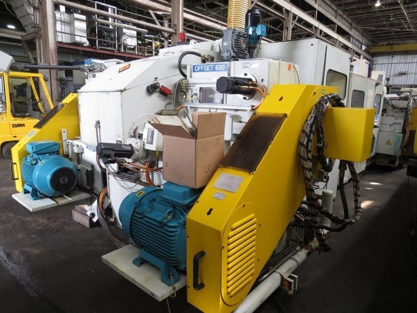Giustina #R242, double end / disc grinder, Bosch CNC controls, 48" Carrier, Servo Dresser, from running - Image 5