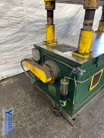 80 Ton, Bradbury, 4-post cut-off press, 2 stroke, 18" Shut Height, 4" adjustment, air clutch, 20 HP - Image 7