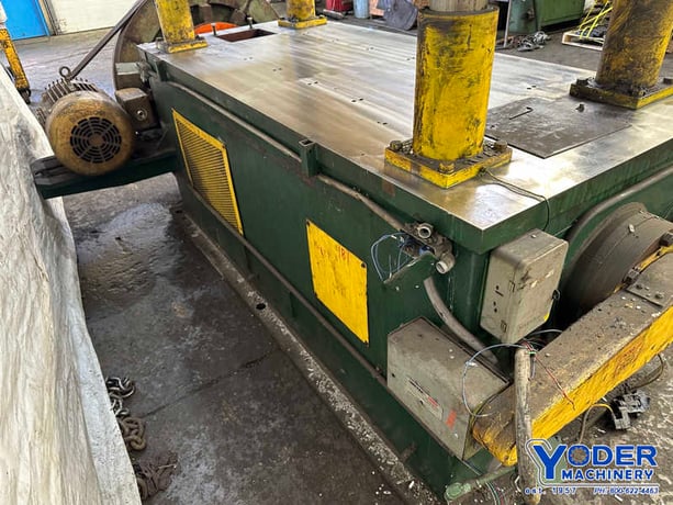 80 Ton, Bradbury, 4-post cut-off press, 2 stroke, 18" Shut Height, 4" adjustment, air clutch, 20 HP - Image 8