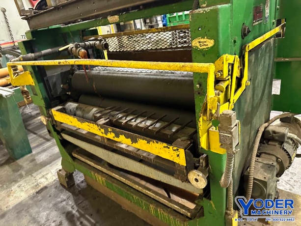 Black Brothers, roll coater, 56" length of rolls, 36-1/2" pass line height, air top & bottom roll adjustment - Image 7