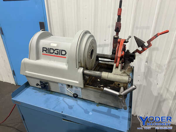 1/4" - 2" Ridgid #1822-I, bolt & pipe threader, 1/8"-2" pipe capacity, standard threading die, 1-1/2 HP - Image 1