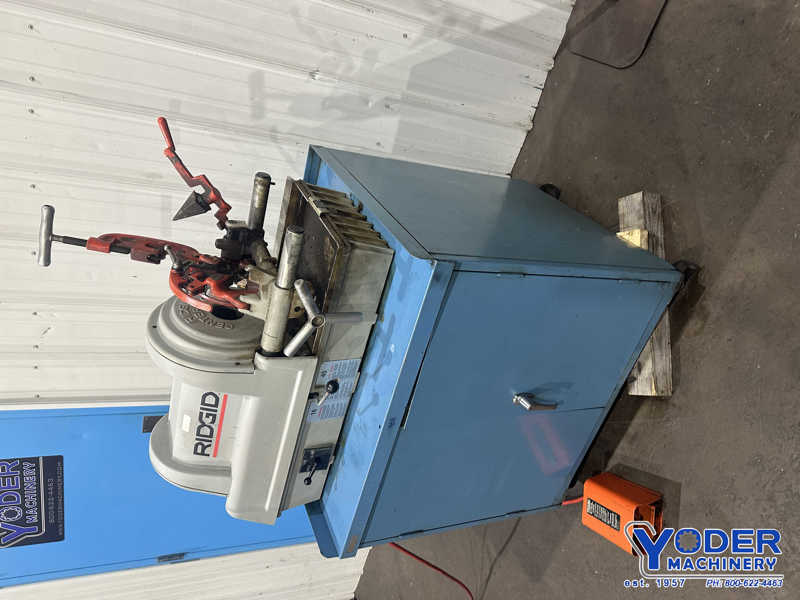 1/4" - 2" Ridgid #1822-I, bolt & pipe threader, 1/8"-2" pipe capacity, standard threading die, 1-1/2 HP - Image 2