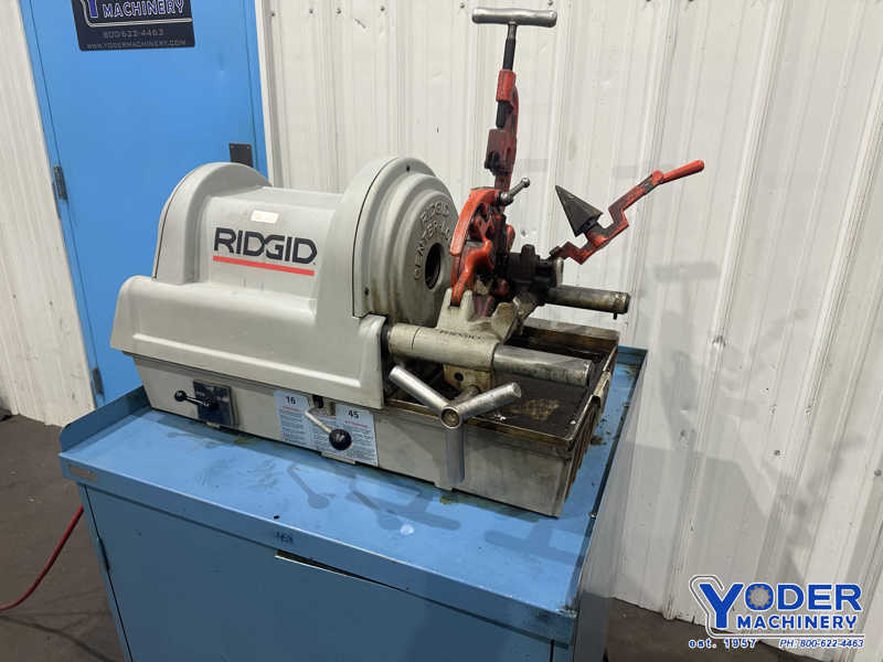 1/4" - 2" Ridgid #1822-I, bolt & pipe threader, 1/8"-2" pipe capacity, standard threading die, 1-1/2 HP - Image 3