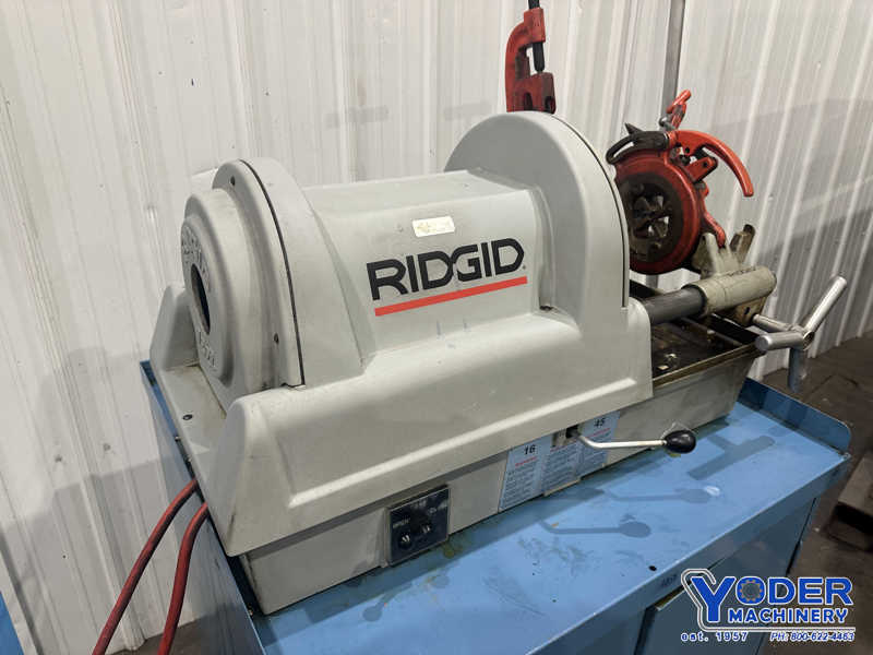 1/4" - 2" Ridgid #1822-I, bolt & pipe threader, 1/8"-2" pipe capacity, standard threading die, 1-1/2 HP - Image 10