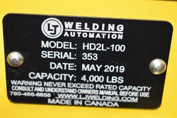 4 Ton, LJ Welding #HD2L-100/150, pipe turning rolls, 2"-36" pipe diameter range, variable speed, foot pedal - Image 5