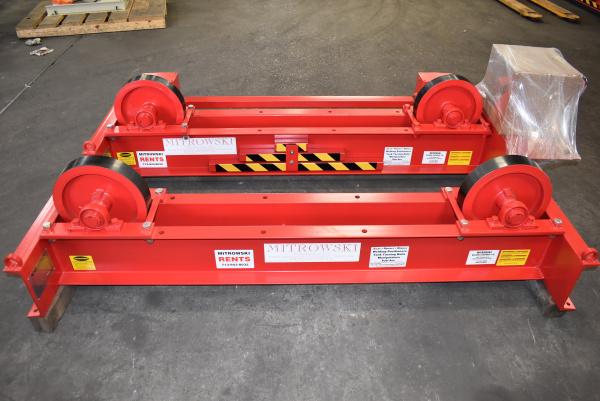 5 Ton, Weldwire #WWRD-5 / WWRI-5, turning roll set, 6"-13' diameter range, 14" polyurethane wheels, variable - Image 5