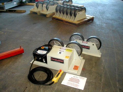 2 Ton, Pandjiris #Piper-3, pipe turning rolls, 2.5" x12" rubber wheel, 3.5"-40" diameter, variable speed DC - Image 1