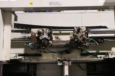Muratec #MW-120, twin spindle single gantry CNC turning center w/stacker, Fanuc pendant Control, 2013 - Image 10