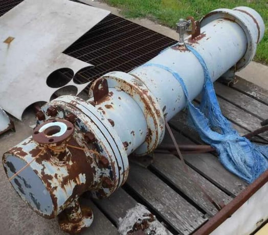 60 sq.ft., 150 psi shell, BEU, 150 psi tubes, horizontal, 1 pass Carbon Steel shell, 4 pass 316 Stainless - Image 2