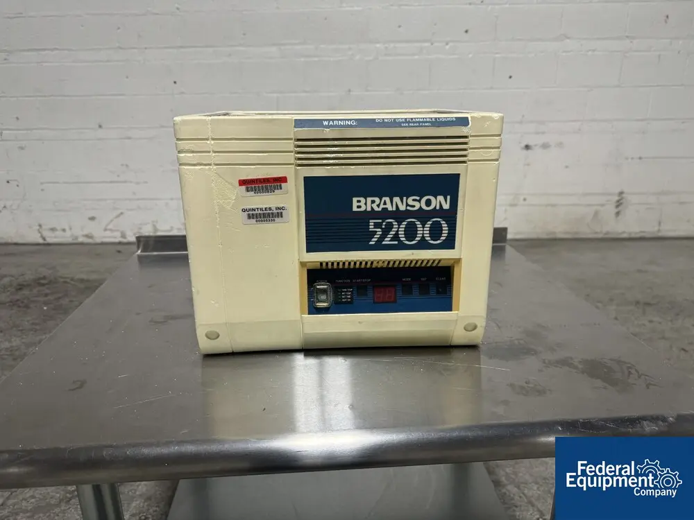 Branson #B5200R-4, Ultrasonic Cleaner, Stainless Steel tub, with controls, 117 volts - Image 1