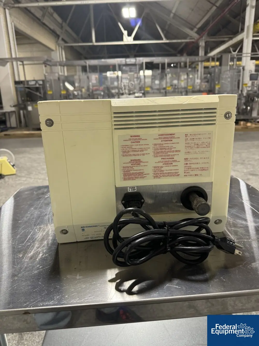 Branson #B5200R-4, Ultrasonic Cleaner, Stainless Steel tub, with controls, 117 volts - Image 4