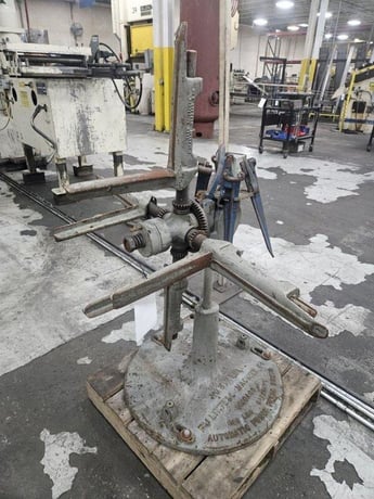 600 lb. Littell, non-motorized uncoiler, 10" mandrel, 36" outside dimensions, 15"-20" ID, manual adj. - Image 1
