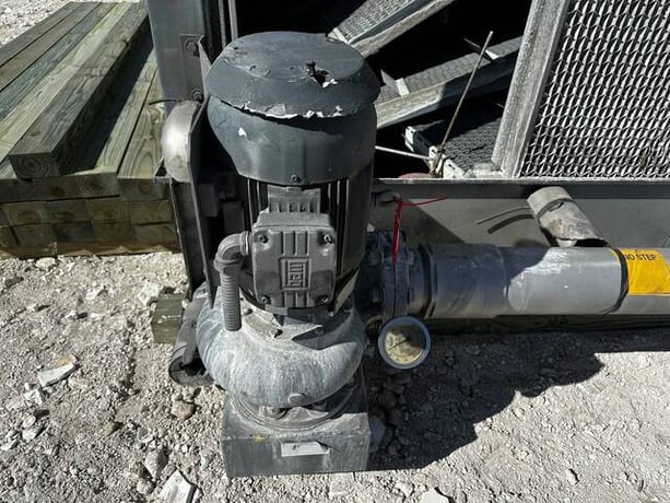 642 Ton, Evapco #ATC-1284E-1G, evaporative condenser, 2 motors, 1 tower unit, 110050 cfm, 400 psi - Image 9