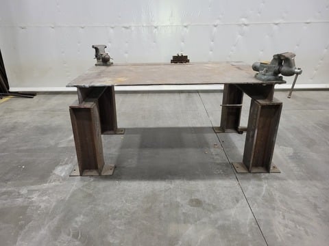 Welding table with Wilton 6" vise, #16858 - Image 1