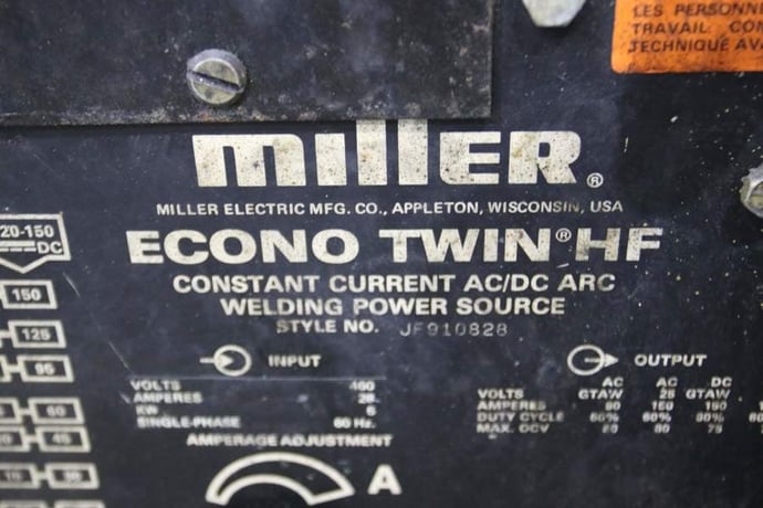 10" x .135" Guild #PSA/135-10, welder, 28 amps, 460 V., serial #GM-8855 - Image 9