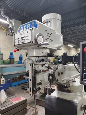 Acra #AM3V, 2-Axis CNC vertical mill, SWI Prototrak SMX 2-Axis CNC Control, 10" x54" table, 3 HP, 1996 - Image 2