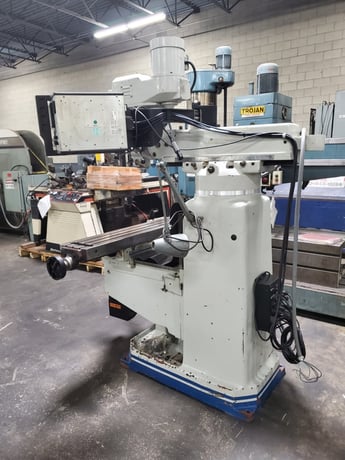 Acra #AM3V, 2-Axis CNC vertical mill, SWI Prototrak SMX 2-Axis CNC Control, 10" x54" table, 3 HP, 1996 - Image 7