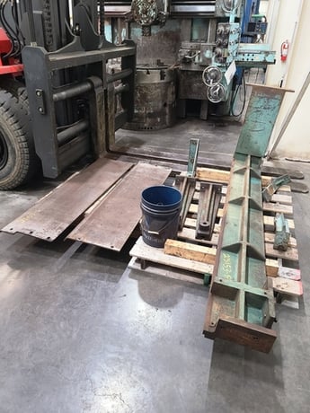 3/8" x 10' Wysong #1038, mechanical shear, 36" front operated power back gauge, 16 hold downs, 104" squaring - Image 9