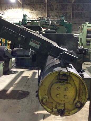 40000 lb. Yoder, Recoiler, 20" ID x 64" face Drum, 50" separator Shaft, 11" shaft, R-L, 125 HP - Image 2