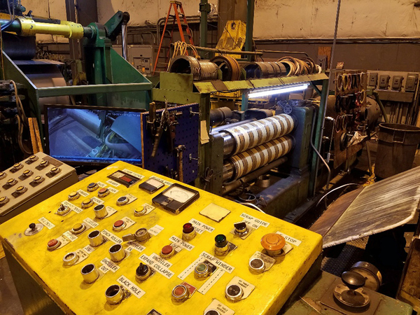 54" x 6.5" Stamco, Slitting Line, 25000 lb., .015" - .125" Gauge Range, 16" - 28" ID Cone Uncoiler, 56"/60" - Image 5