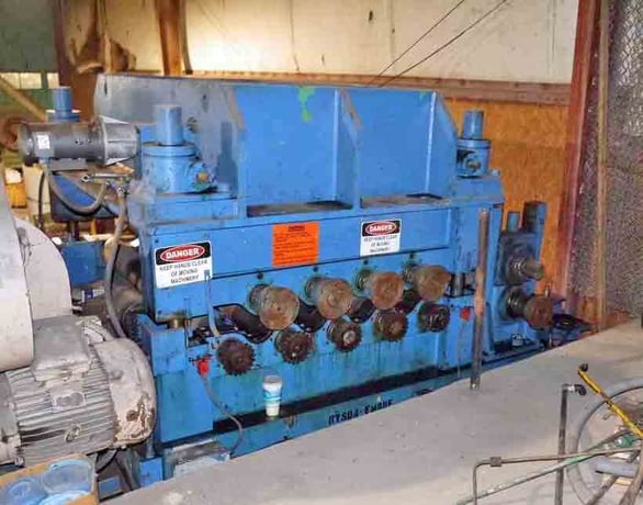 74" x 0.5" Delta, Straightener, 9 Roll - 3 Over 4, 7" diameter x 78" Face Rolls, 42" Passline, 200 HP DC - Image 7