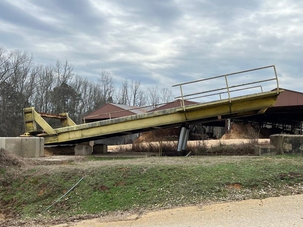 Trailer Tipper, 48', still under power, hydraulic unit & controls are kept indoors and working - Image 2