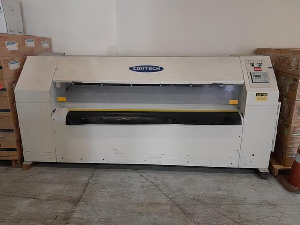 84" Contech #CS-84, single knife sheeter with Tidland shear slitting - Image 1