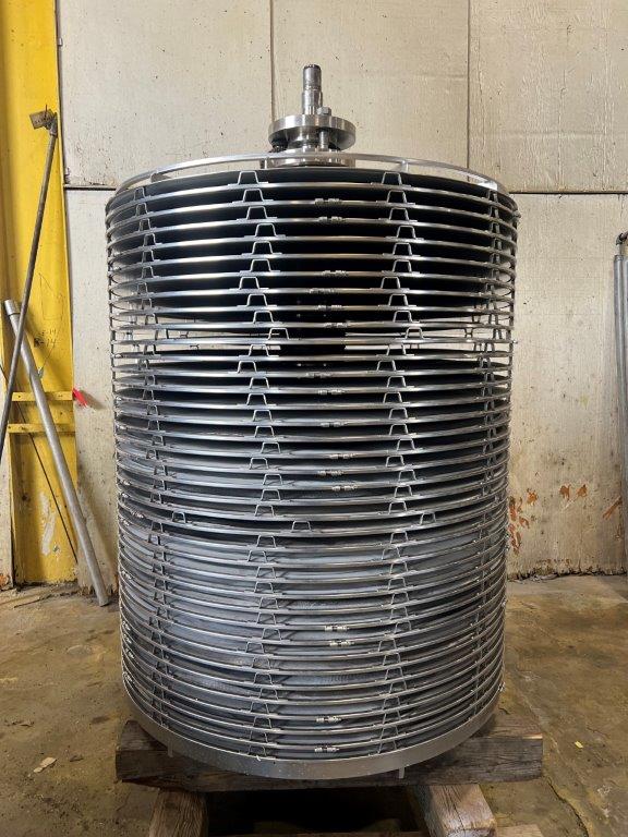 Schenk, 300 sq.ft. 316 Stainless Steel rotating disc filter, 54" OD x 48" straight side, 101.5 psi @ 280&deg;F - Image 5