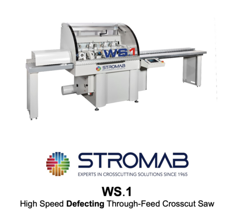Stromab #WS1, Optimizing Cut Off Saw, Thru feed system, 2018 - Image 4