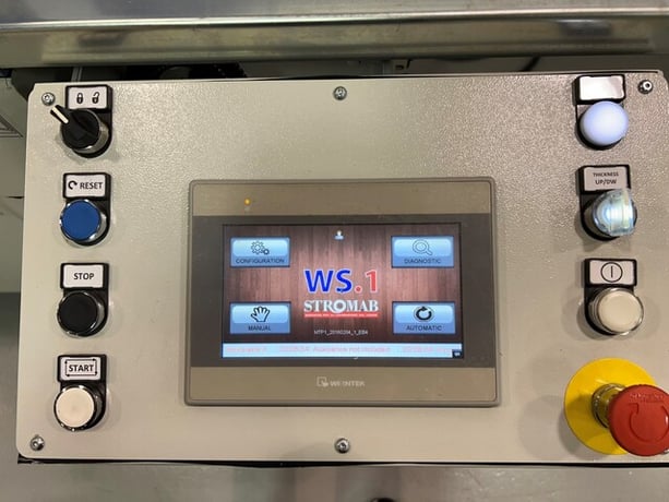 Stromab #WS1, Optimizing Cut Off Saw, Thru feed system, 2018 - Image 8