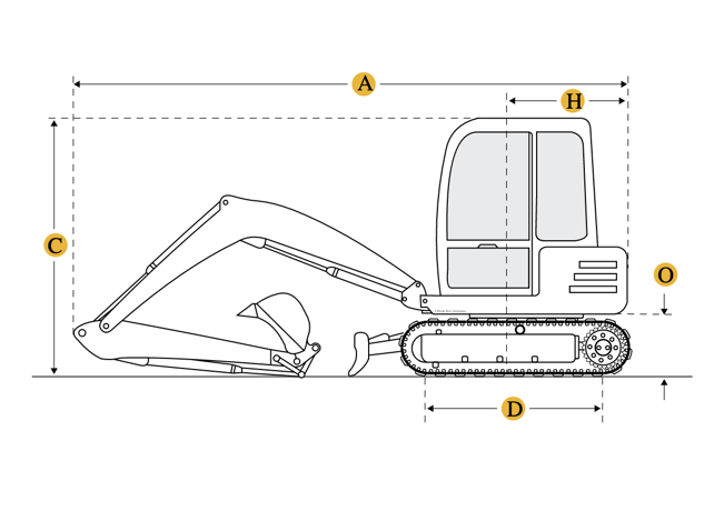 Bobcat #E85, excavator, 66 HP, tail swing type conventional, 23.6' max reach @ ground level - Image 9