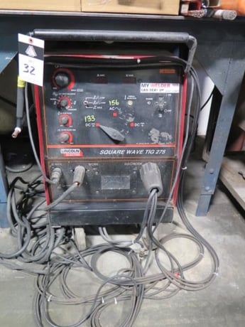 Lincoln #Square-Wave-275, TIG Welder w/ Tweco Cooler - Image 1