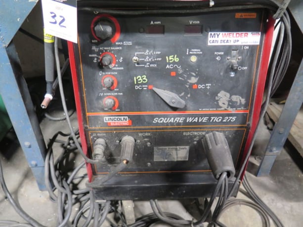 Lincoln #Square-Wave-275, TIG Welder w/ Tweco Cooler - Image 2
