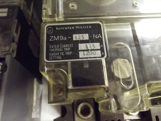 125 Amps, Klockner-Moeller, NZM9-250/ZM9a-125-NA, 3P Circuit Breaker - Image 2