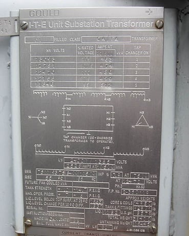 7500/10500 kVA, 12470 Delta Primary, 2400/1385 WYE Secondary, ITE/Gould Substation - Image 2