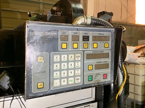 1/4" x 8' Cincinnati #1808G, mechanical shear, 36" Back Gauge, 60 SPM, Foot Pedal Control, 2002 - Image 3