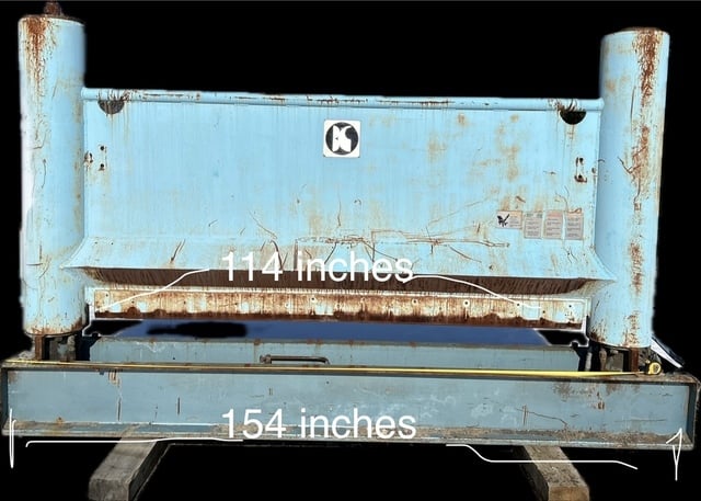 Black Clawson, 48" x 108" hydraulic roll splitter, 60" roll diameter - Image 1