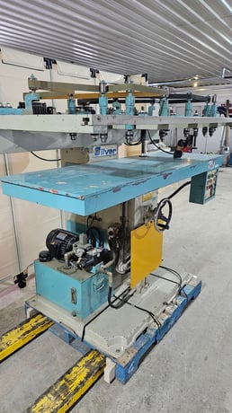 Silver #SV-206, multiple spindle boring machine, 2 HP, spring loaded hold down, 2003 - Image 1