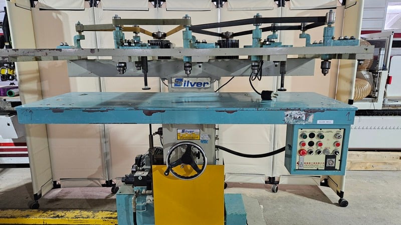 Silver #SV-206, multiple spindle boring machine, 2 HP, spring loaded hold down, 2003 - Image 2