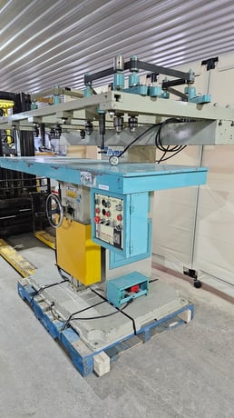 Silver #SV-206, multiple spindle boring machine, 2 HP, spring loaded hold down, 2003 - Image 3