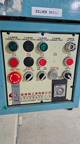 Silver #SV-206, multiple spindle boring machine, 2 HP, spring loaded hold down, 2003 - Image 6