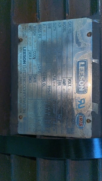 350 HP 1790 RPM Leeson Lesson, Frame 449T, TEFC, 460 Volts - Image 2