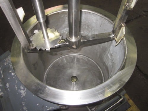3/1 HP Dual shaft disperser, 3 HP high speed shaft, 1 HP slow speed sweep blade w/sidewall scrappers - Image 2