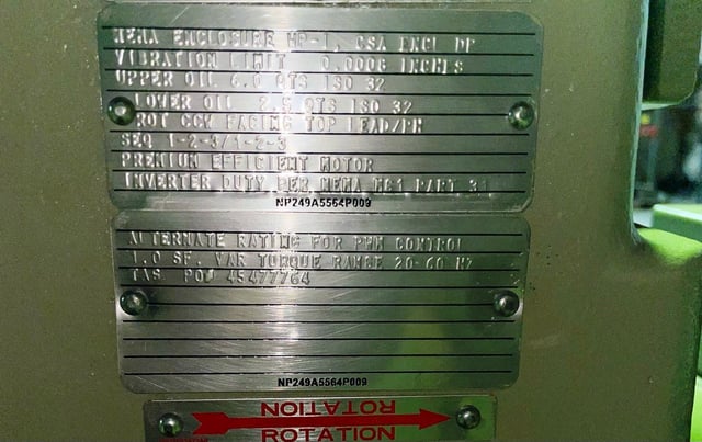 350 HP 1800 RPM General Electric, Frame L509TP20, WPIBB, 4000 Volts, New Surplus - Image 2