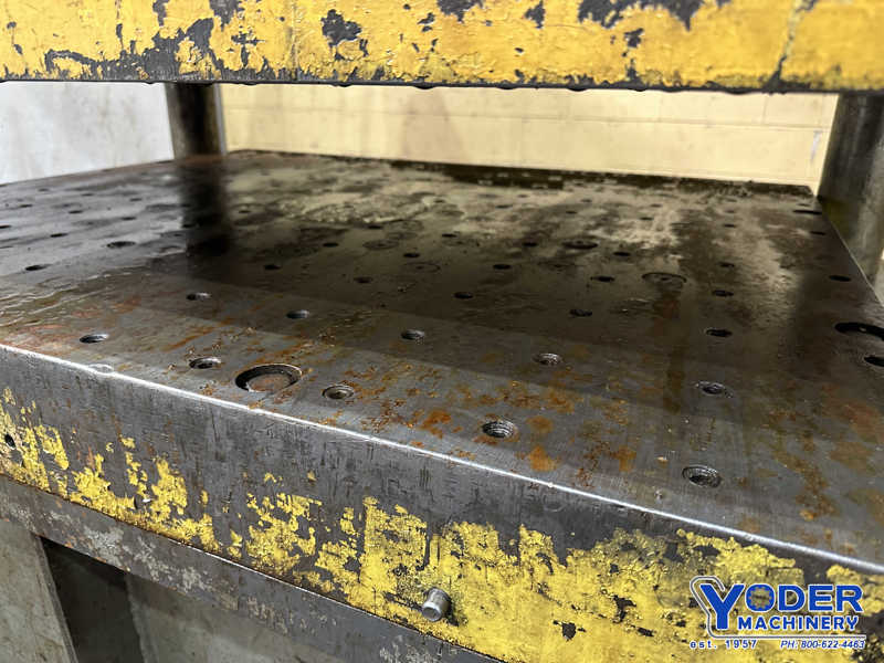 150 Ton, Dake #18-383, 4-post hydraulic press, 20" stroke, 30" x50" bed/ram, 10 HP - Image 4