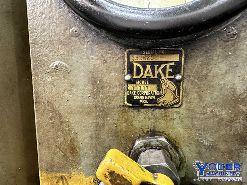 150 Ton, Dake #18-383, 4-post hydraulic press, 20" stroke, 30" x50" bed/ram, 10 HP - Image 9