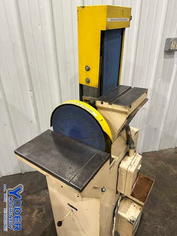 6" Delta #12354F, belt grinder & 12" disc sander, built-in dust collector, 1-1/2 HP - Image 7
